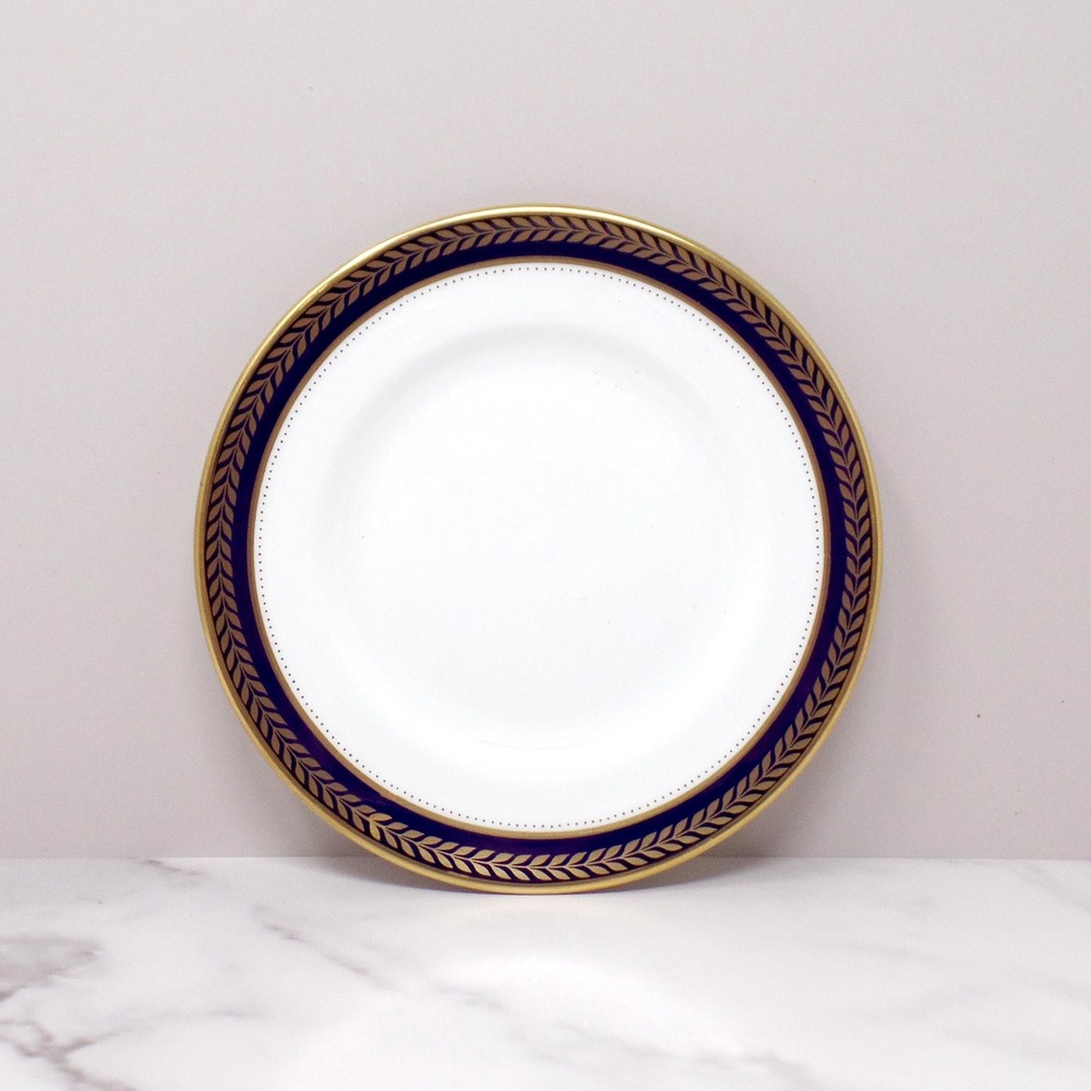 Vintage Coalport Bone China Blue Wheat Bread and Butter Plate